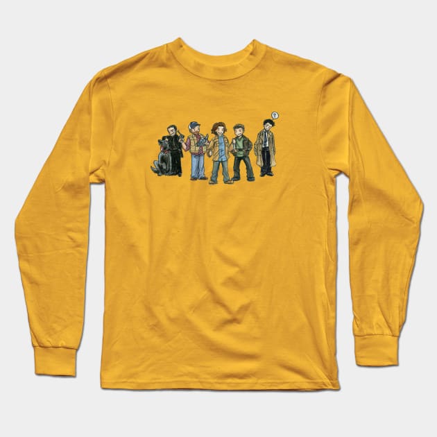 Super Lineup Long Sleeve T-Shirt by AmberStone